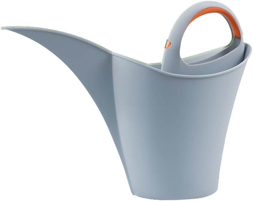 Gardening Watering Can with Long Spout,Watering Can for Outdoor Plants,Anti-Splash Design,Indoor/Outdoor Plants, Lightweight & Durable-2L (Grey)