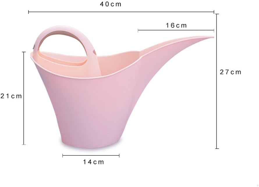 Gardening Watering Can with Long Spout,Watering Can for Outdoor Plants,Anti-Splash Design,Indoor/Outdoor Plants, Lightweight & Durable-2L (Grey)