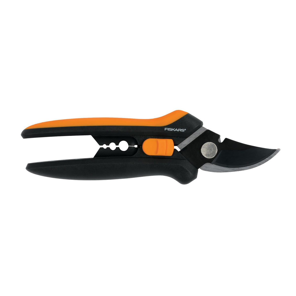 Fiskars 6" Steel Micro-Tip Pruning Scissors, Garden Snips for Small Plants