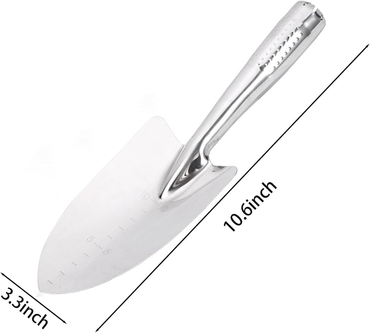 Stainless Steel Garden Trowel, Rust Resistant Heavy Duty Ergonomic Grip
