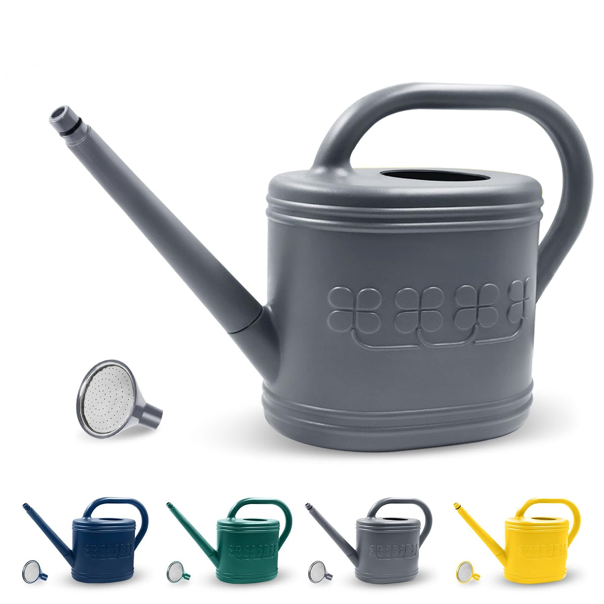 2 Gallon Garden Watering Can, Plastic Outdoor Watering Can for Plants