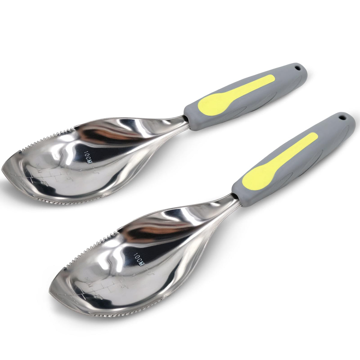 Jardineer 2 Pack Soil Scoops, Stainless Steel Garden Trowel Set