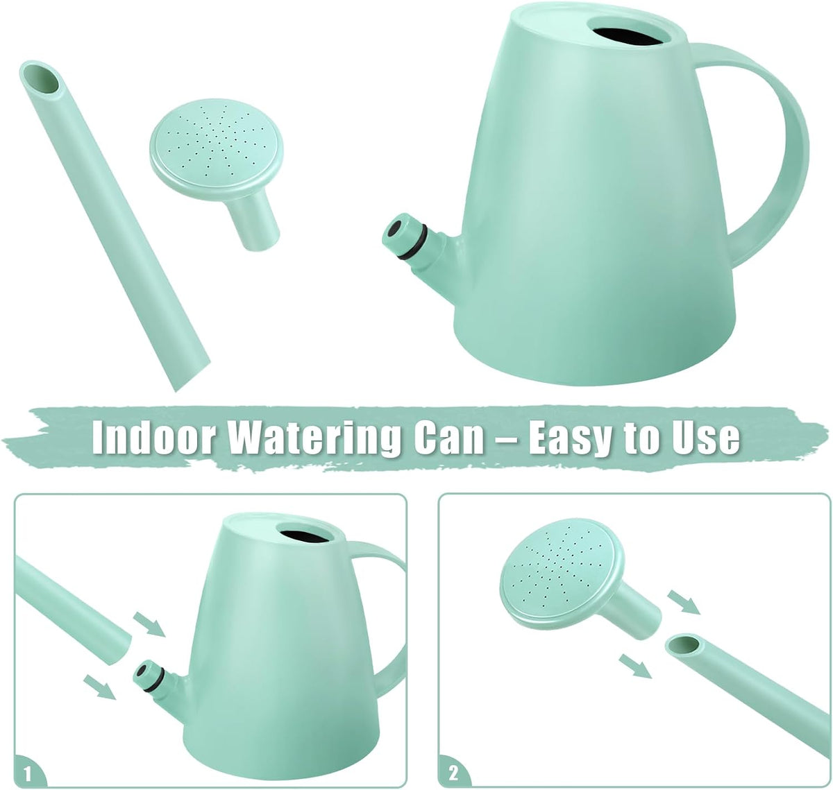 0.48 Gallon Watering Can, Watering Can Indoor Plants, Small Water Can