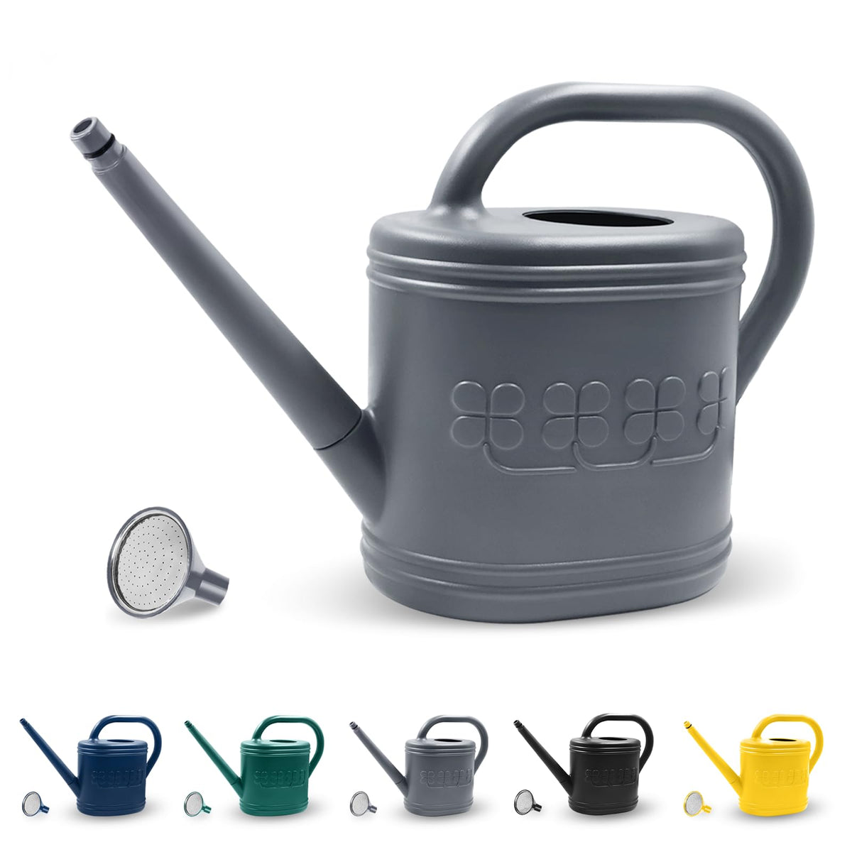 2 Gallon Garden Watering Can, Plastic Outdoor Watering Can for Plants