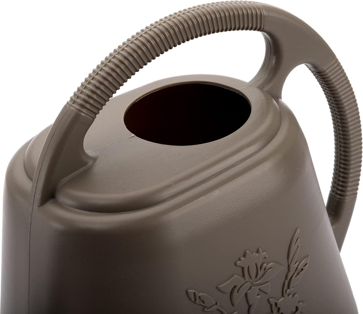 Fasmov 1-Gallon Plastic Watering Can with Comfortable Handle, Garden Watering Cans Long Spout for Indoor Outdoor Watering Plants, Gray