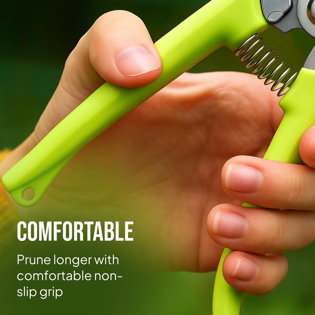 2-Pack Stainless Steel Gardening Scissors, Pruning Shears and Clippers for Gardening