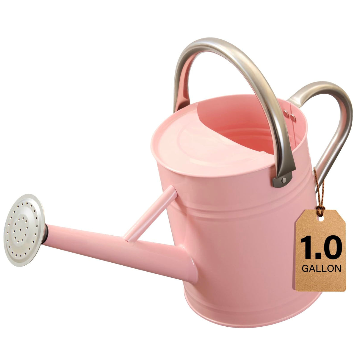 1 Gallon Watering Can for Outdoor&Indoor Plants，Yellow
