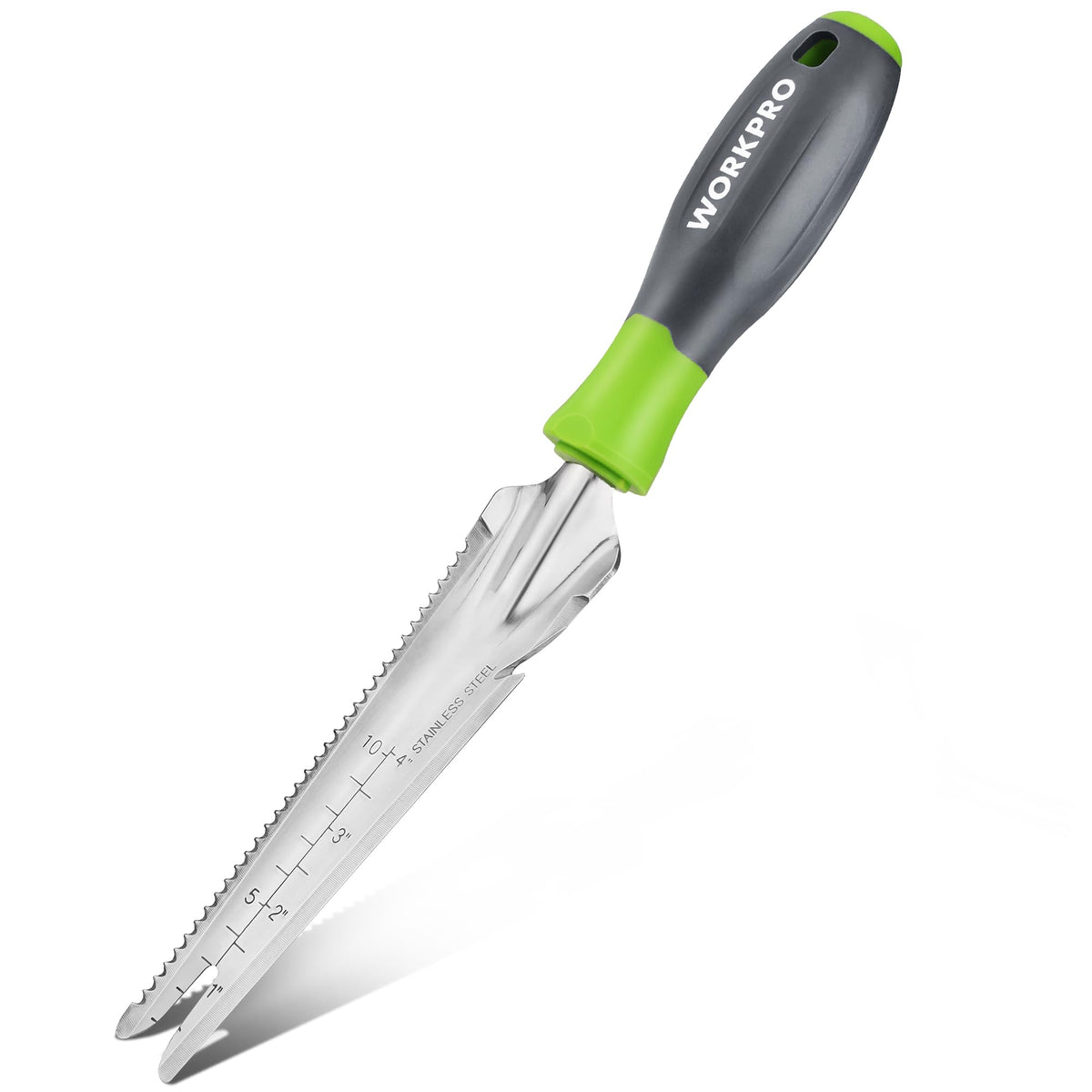 WORKPRO Hand Weeder Puller, 5-in-1 Garden Trowel with Wooden Handle