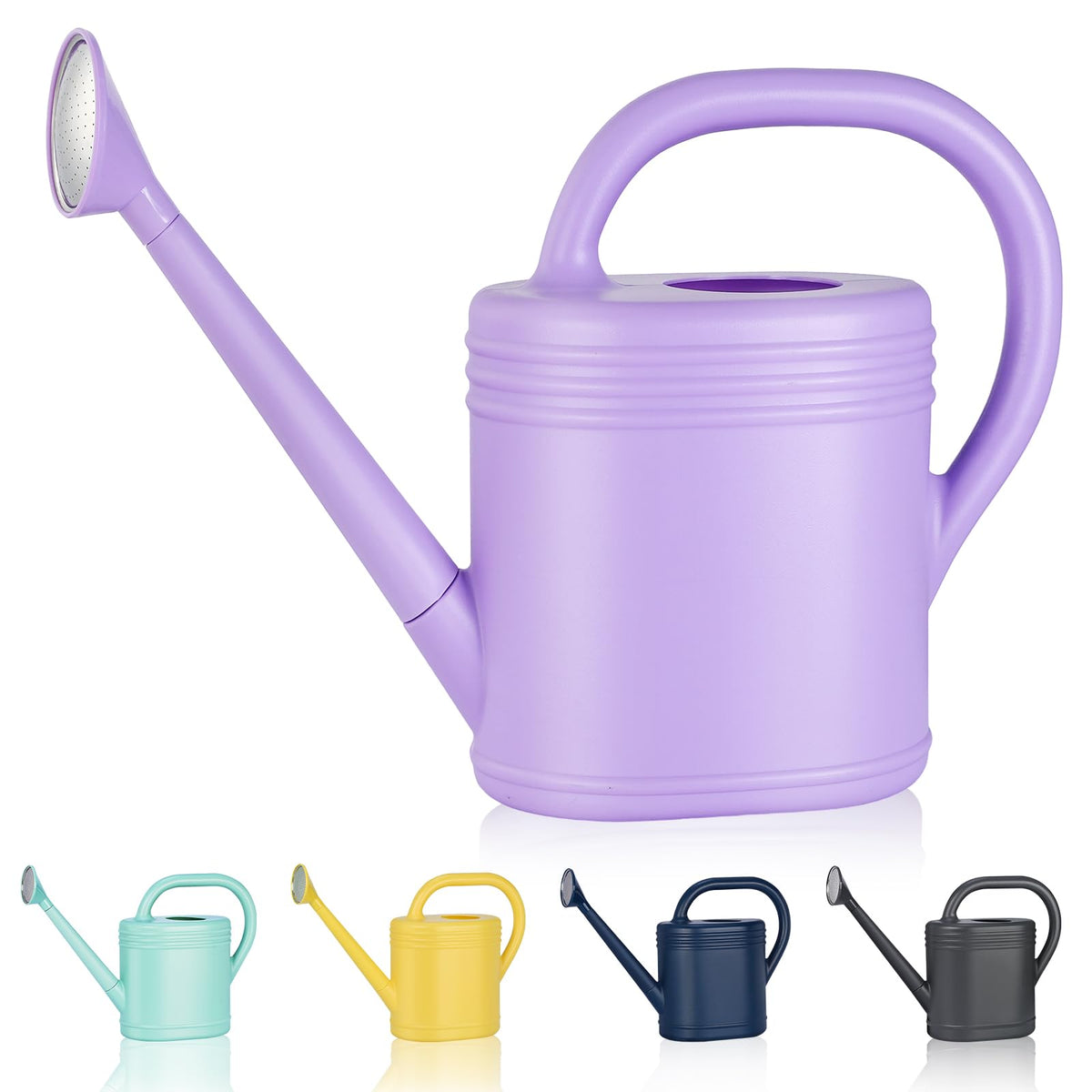 2 Gallon Watering Can for Indoor Plants, Garden Watering Cans for Outdoor Plant House Flower, Modern Plant Watering Can Large Long Spout with Sprinkler Head