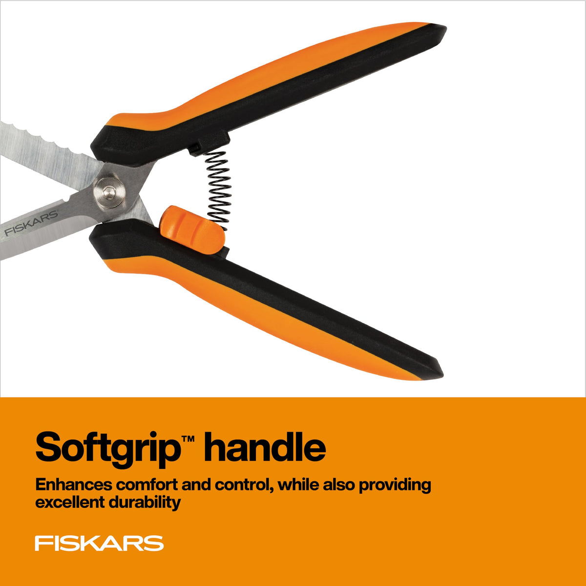 Fiskars 8" SoftGrip Pruning Shears, Multipurpose Garden Snips with Sheath