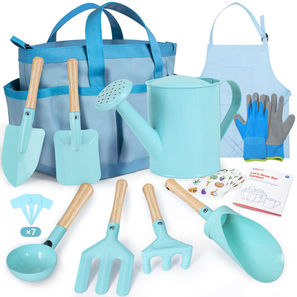 Cossy 13 PCS Kids Gardening Set,Garden Tool Kit for Kids and Toddlers