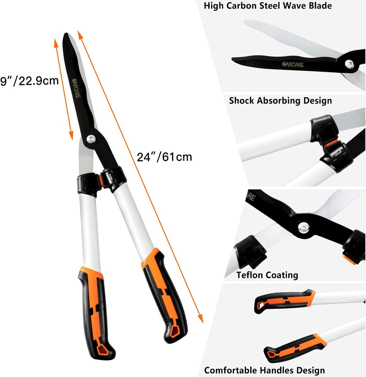 GARCARE 4-in-1 Garden Pruning Set Heavy Duty Garden Clippers