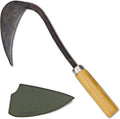 Original Homi Hand Hoe - Traditional Handmade Korean Garden Tool for Weeding Digging & Planting with Forged Steel & Chestnut and Acacia Wood Handle
