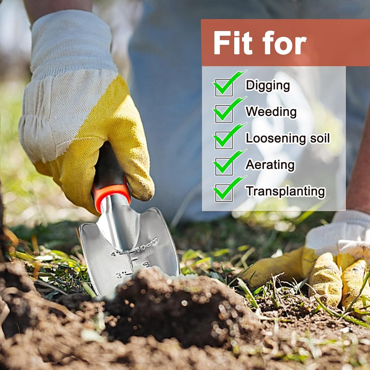 Garden Shovel Trowel with Measurement Gardening Shovel Hand Tools