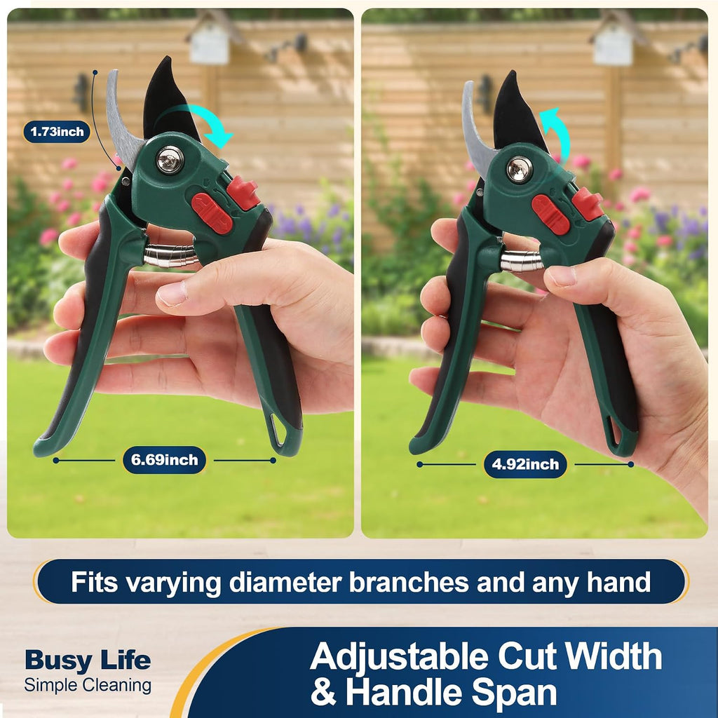 Yocada Garden Pruning Shears 2 Pack Garden Clippers Steel Shears Scissors