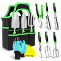 Garden Tools Set 8 PCS Heavy Duty Stainless Steel Gardening Tools