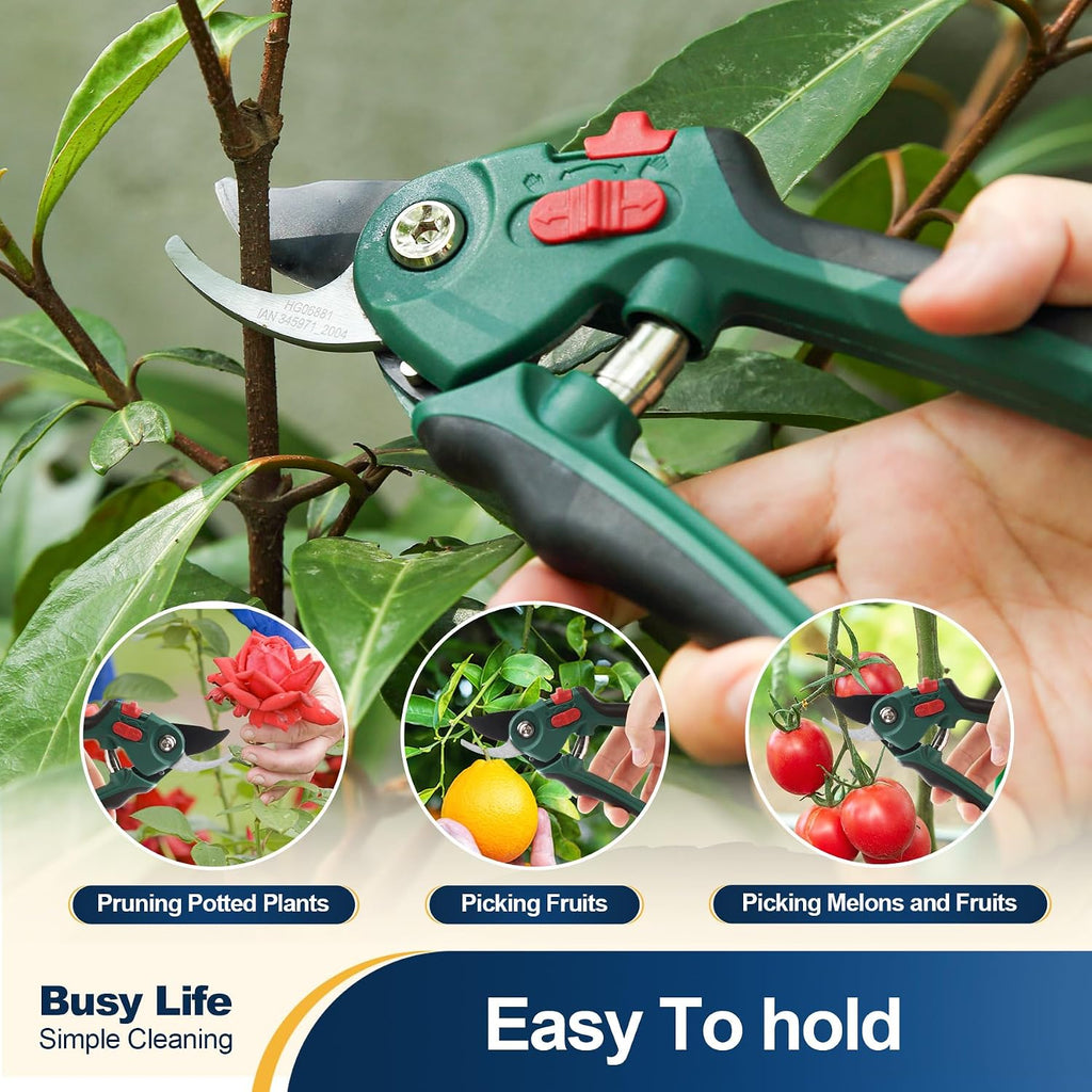 Yocada Garden Pruning Shears 2 Pack Garden Clippers Steel Shears Scissors