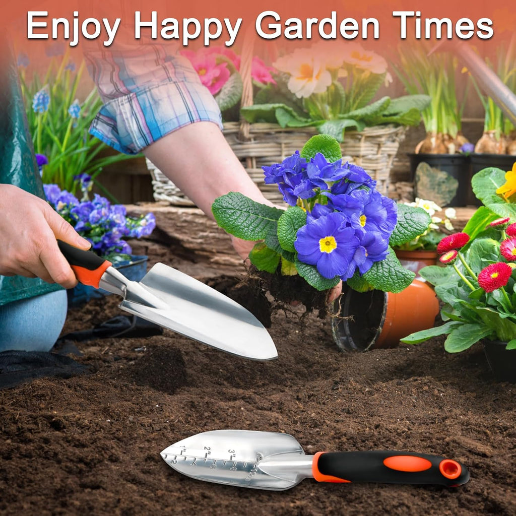 Garden Shovel Trowel Garden Tool Set, 2 Pack Wide Garden Trowel Hand Shovel