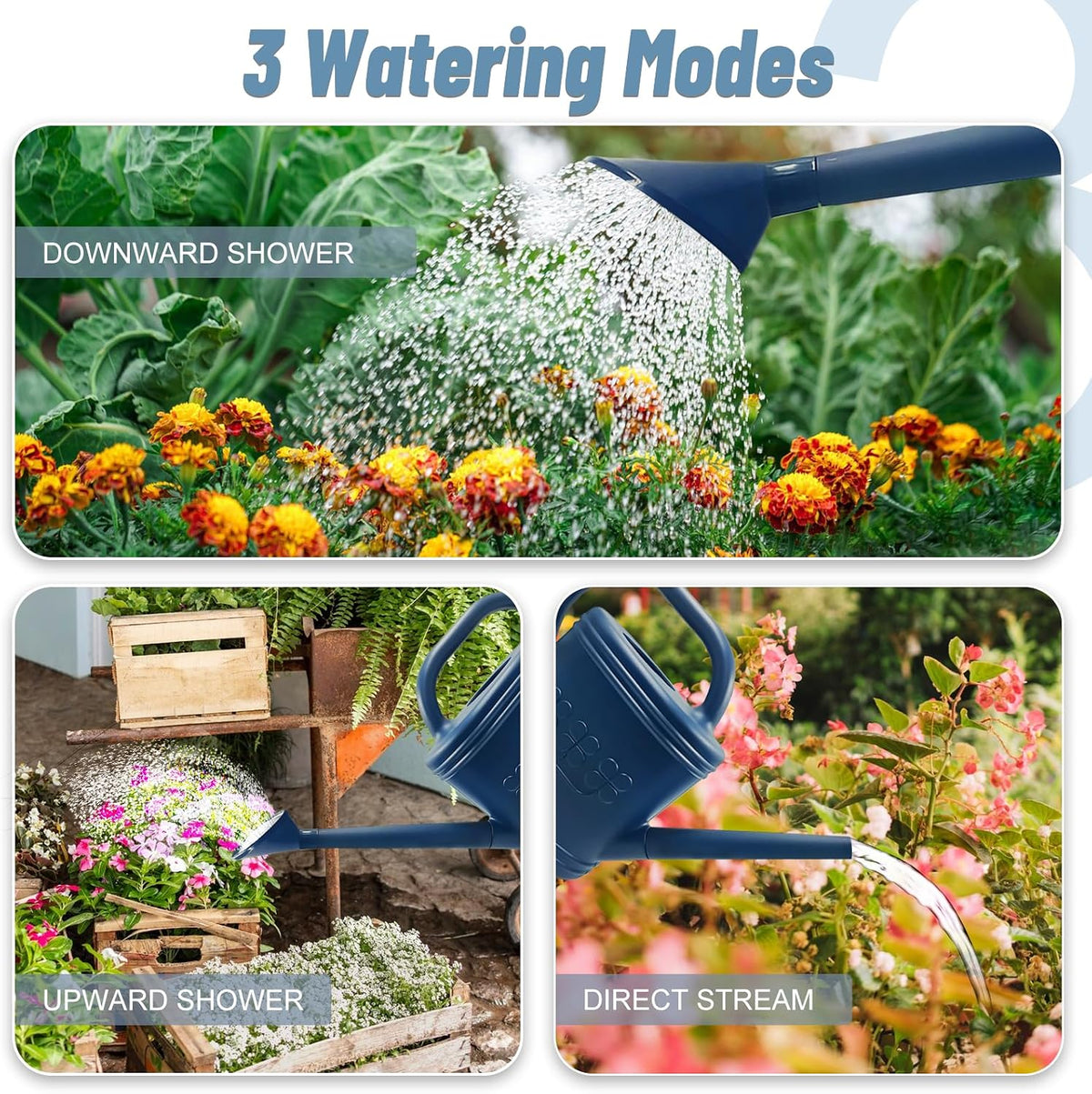 1 Gallon Watering Can, Plant Watering Can for Indoor & Outdoor