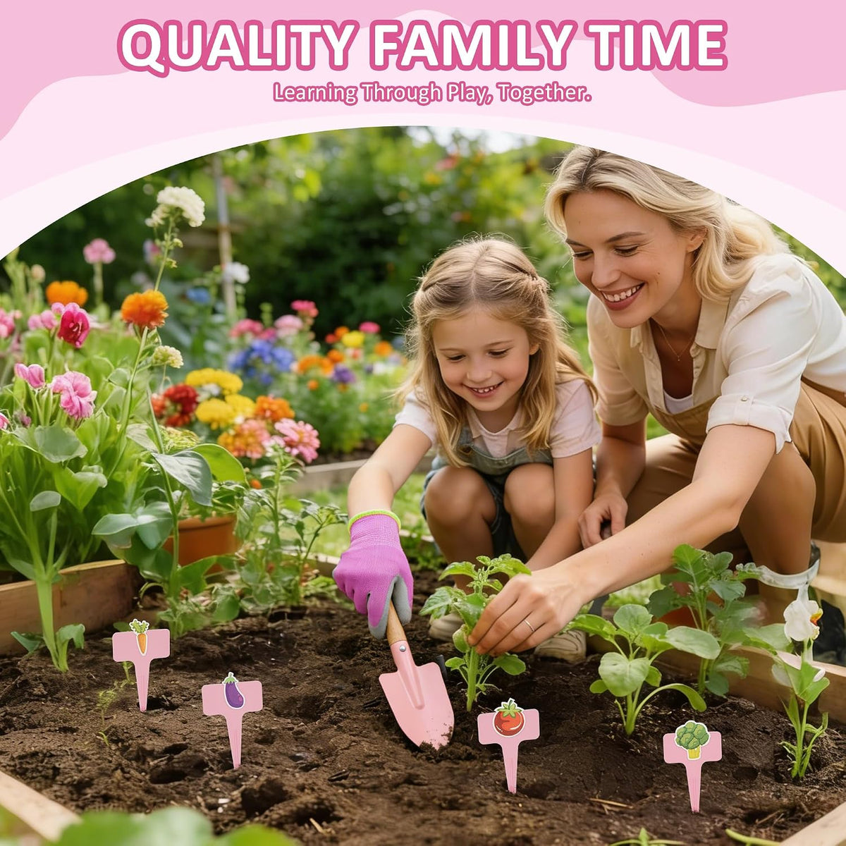 Cossy 13 PCS Kids Gardening Set,Garden Tool Kit for Kids and Toddlers